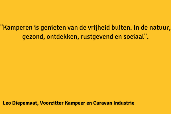 Quote Leo Diepemaat over Kampeer Innovatieprijs
