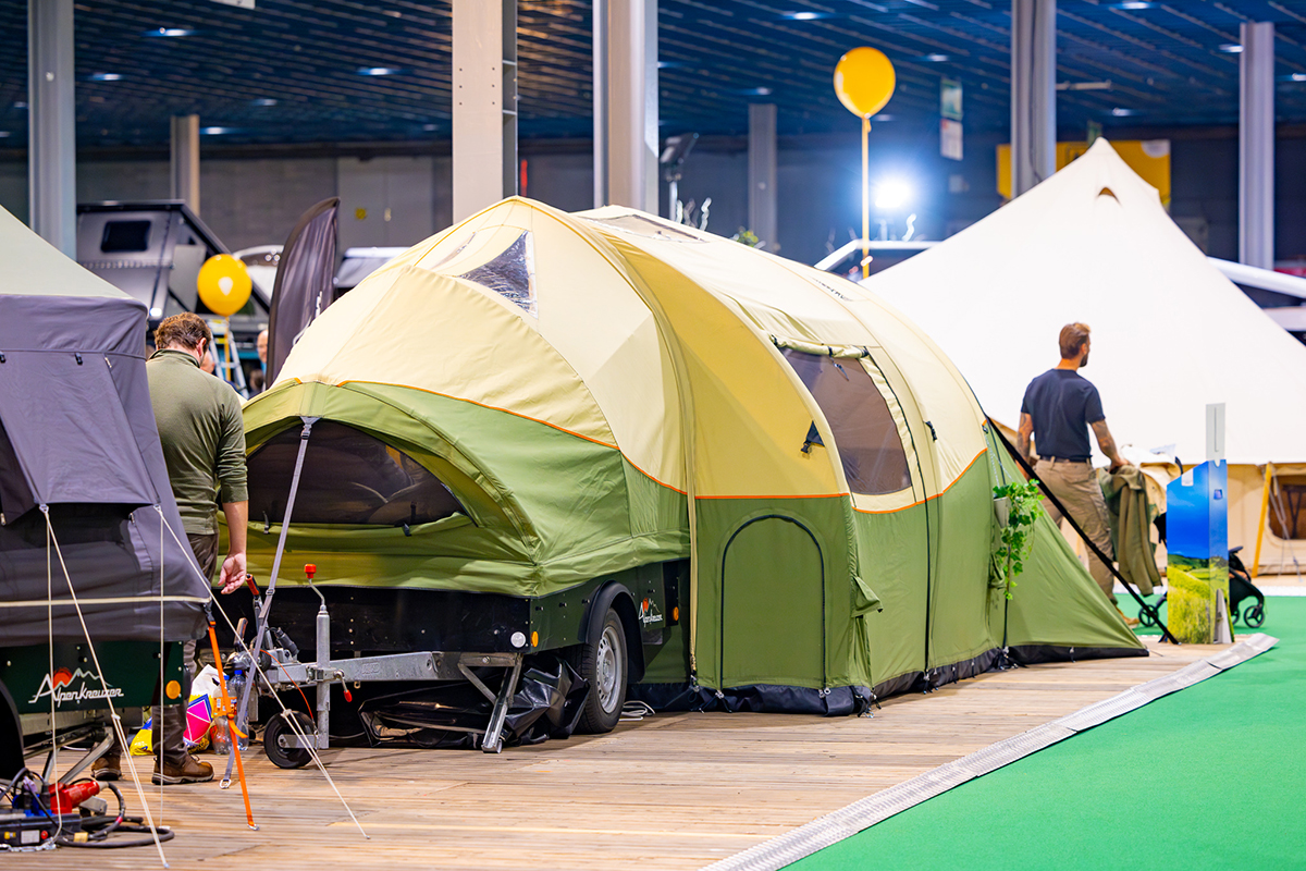 uitgevouwde vouwwagen