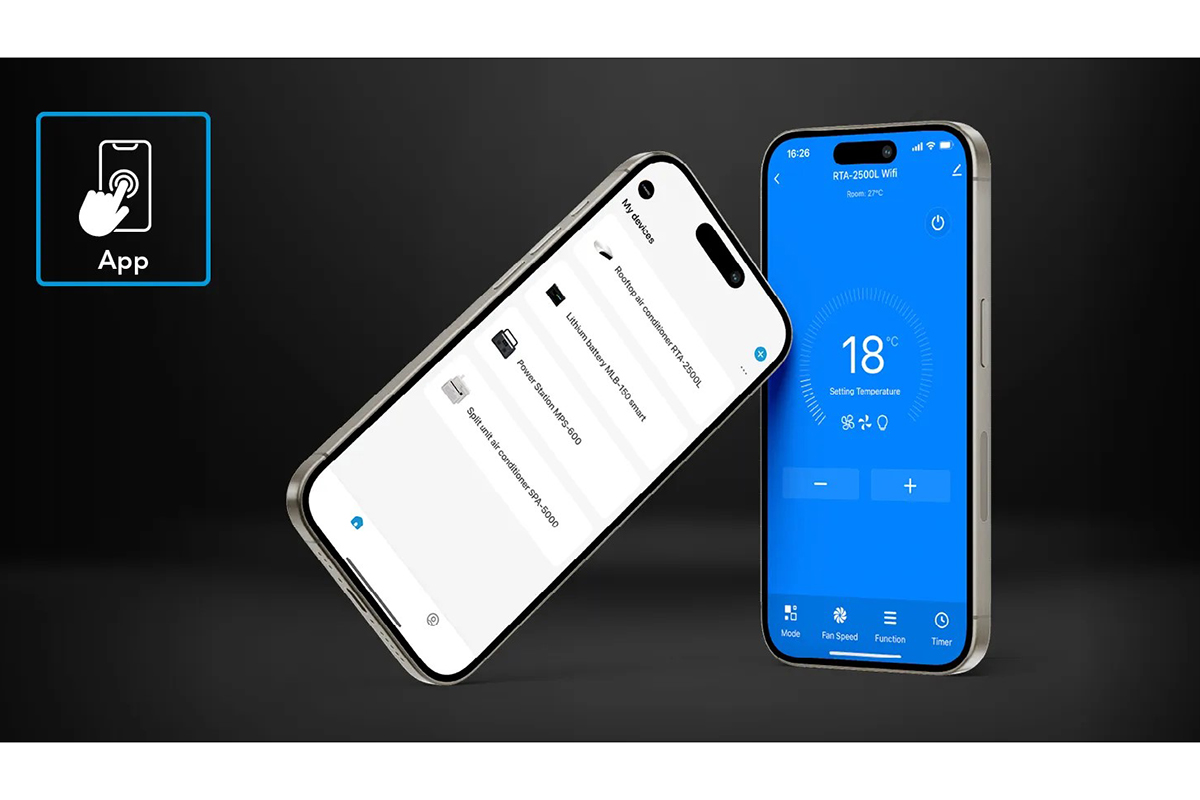 Telefoon met Mestic app