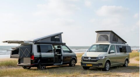 Wally-Van Air op het strand